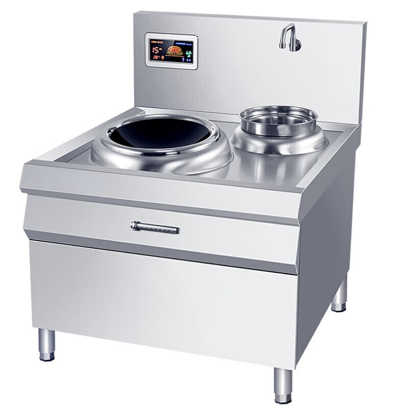 商用電磁爐15kw電灶臺大功率電磁灶廚房設(shè)備酒店飯店電爐灶電炒爐100*80單灶300爐頭220V6
